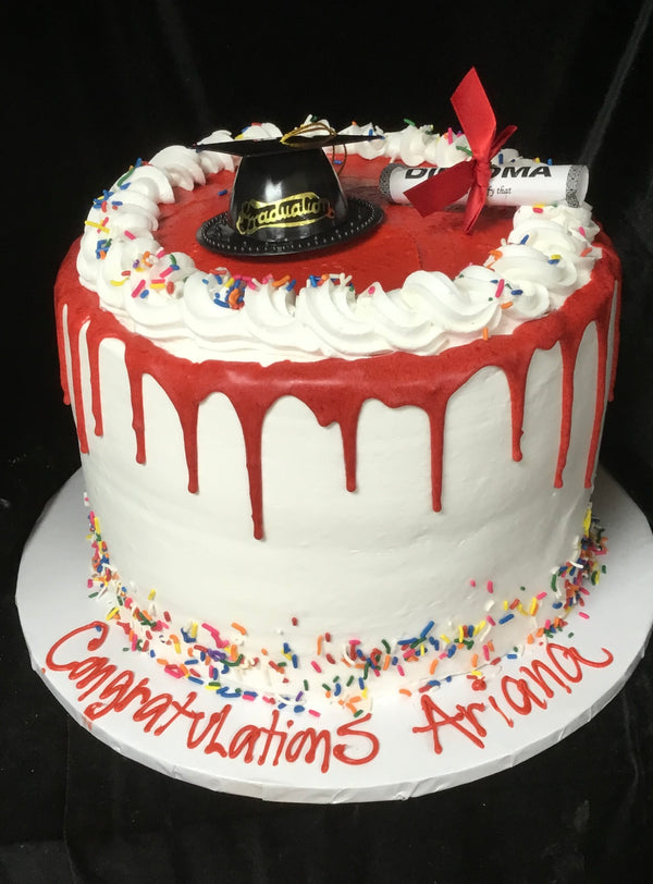 Graduation Drip Cake