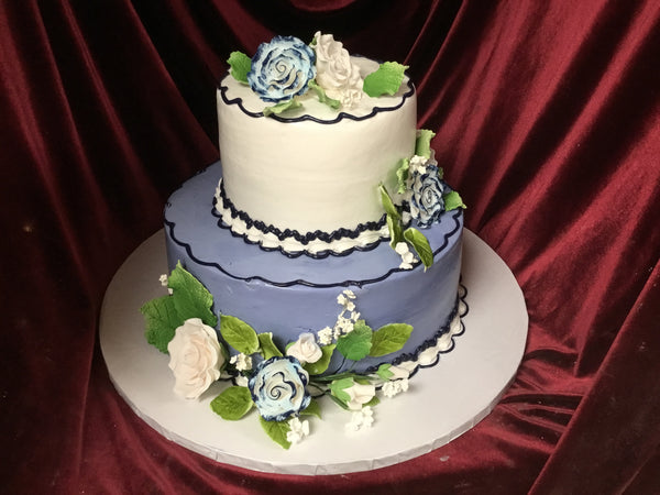 Elegant Blue and White