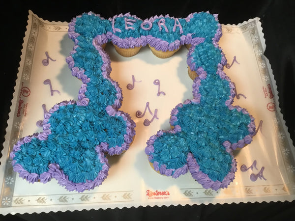 Music Note Pull Apart Cupcakes