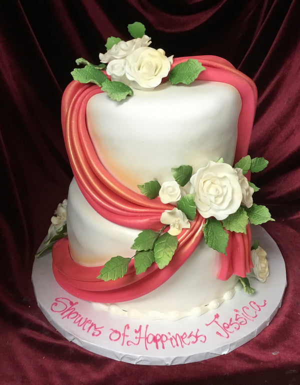 Pink Drape Cake