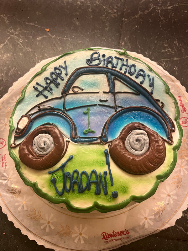 Punchbuggy Round Cake