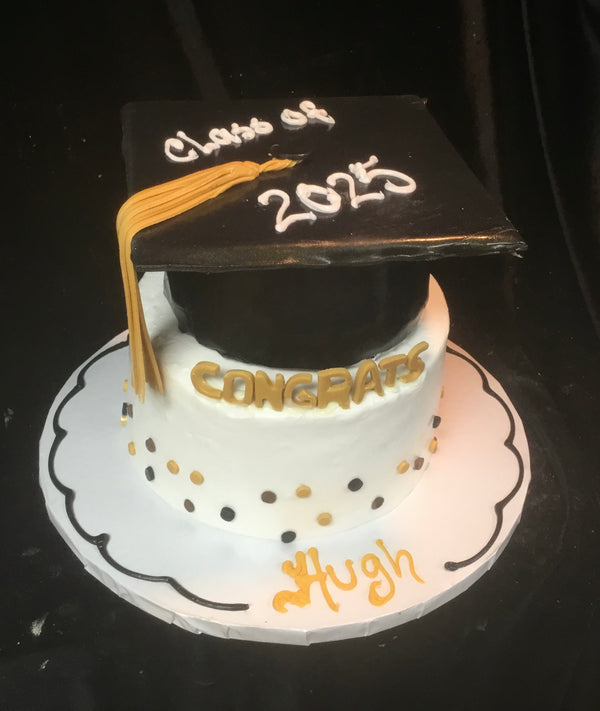 Graduation Cap Tiered Cake