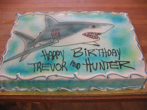 Shark Sheet Cake