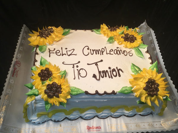 Sunflower Sheet Cake