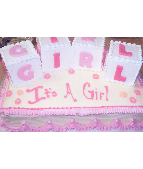 Block and Blossom Cake