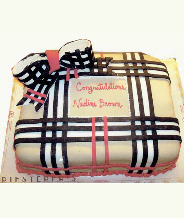 Burberry Plaid Cake