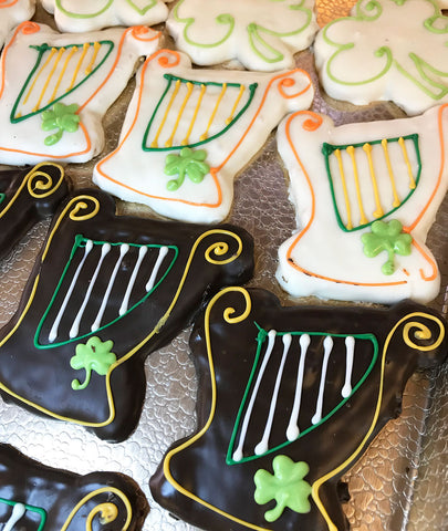 St. Patrick's Day Harp Cookies