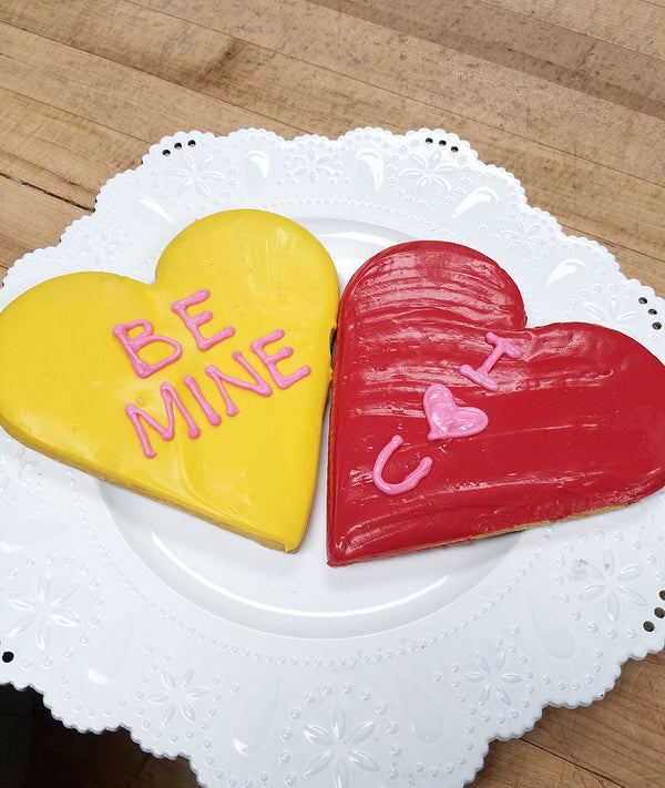 Large Conversation Heart Cookie