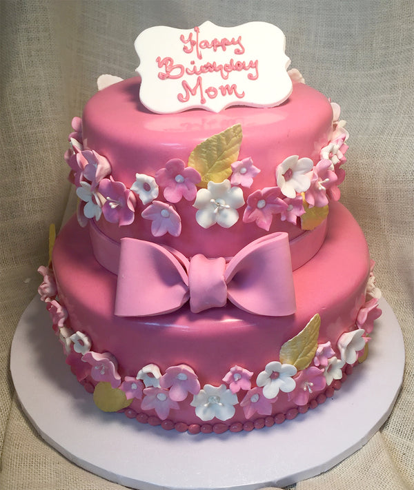 Delicate Flowers on Pink