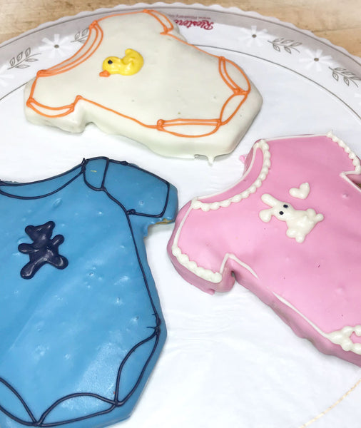 Baby Onesie Cookie Favors Riesterer's Bakery