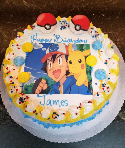 Ash Pokemon Cake