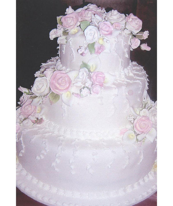 Vertical Vines & Sugar Paste Flower Design