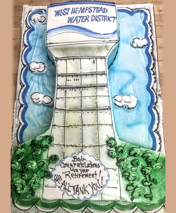 Water Tower Cake