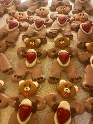 Valentine Bear Cookies
