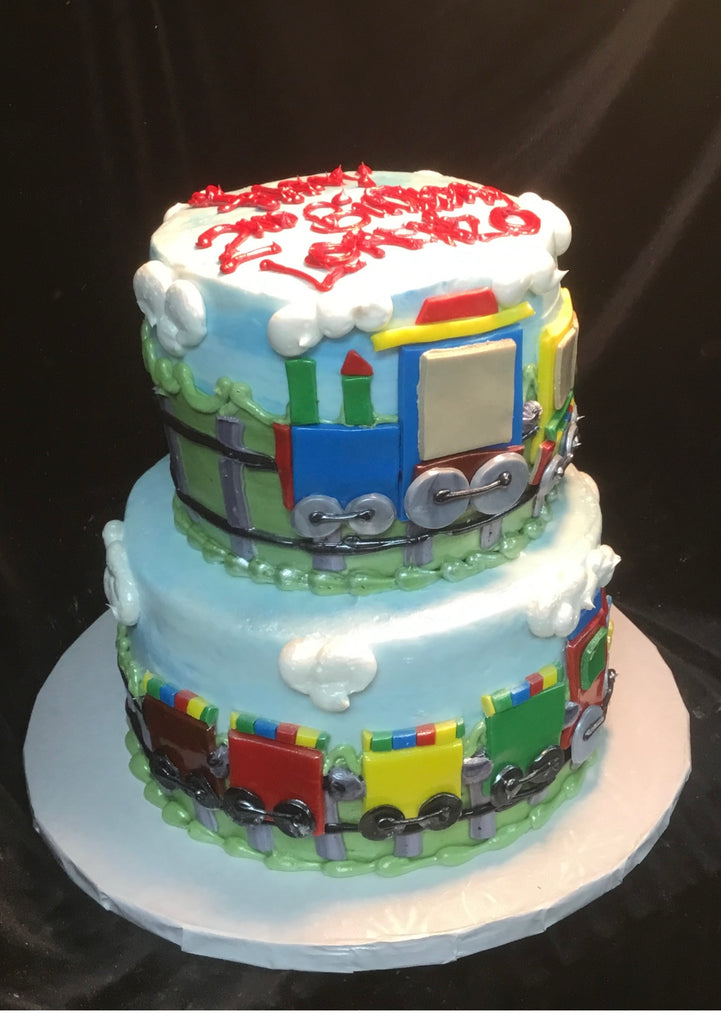 Train Tiered Cake