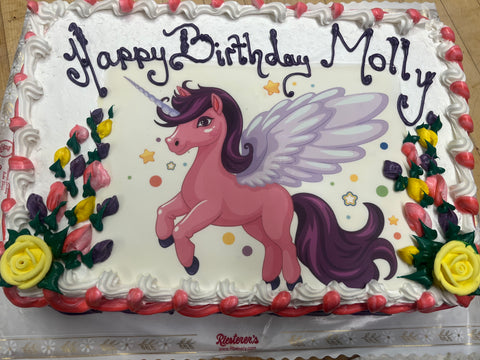 Unicorn Sheet Cake