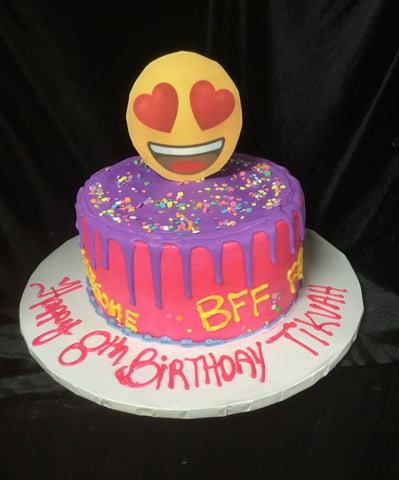 Emoji Sprinkles Cake