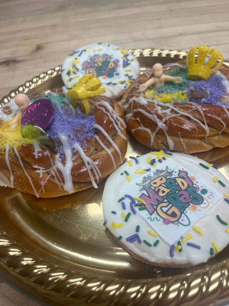 Mardi Gras Danish and Cookies