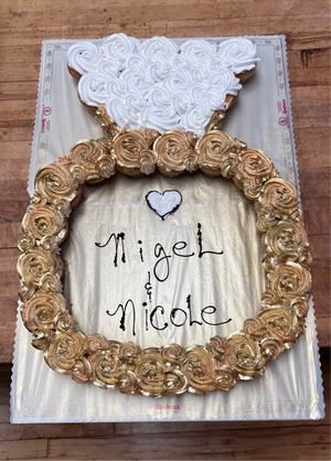 Engagement Ring Pull Apart Cake