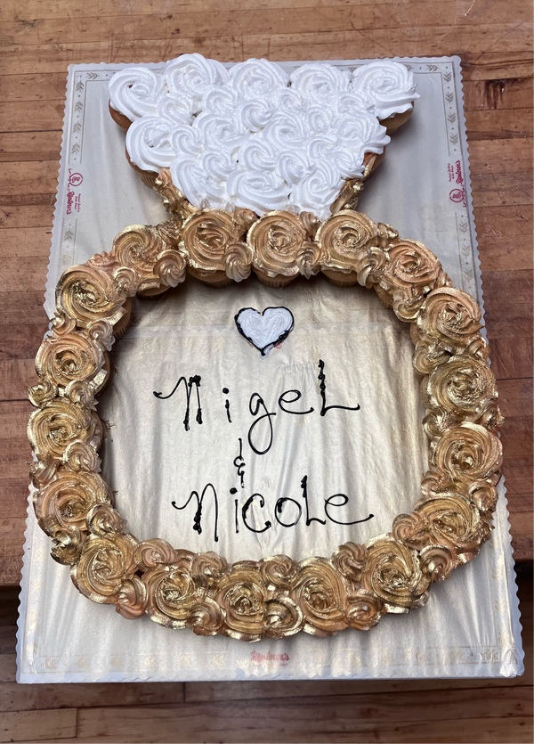 Engagement Ring Pull Apart Cake