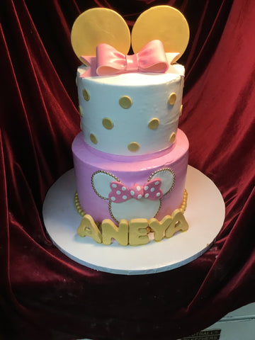 Minnie Mouse Tiered Cake