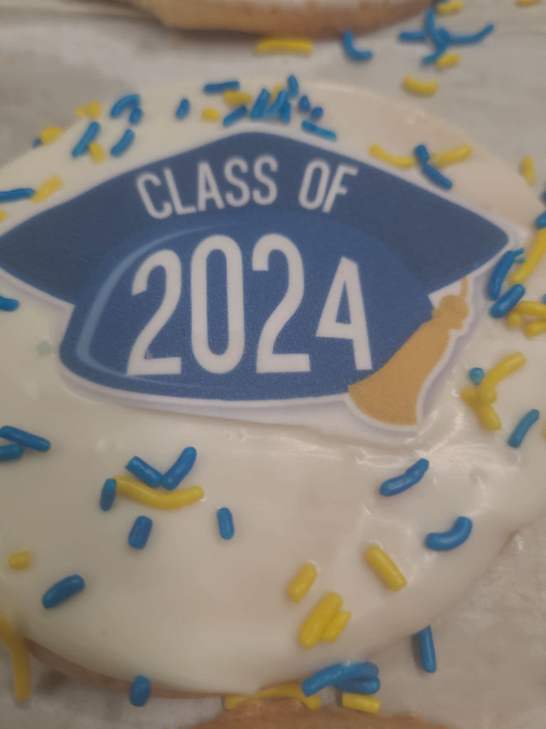Class of 2024 cookies Riesterer's Bakery