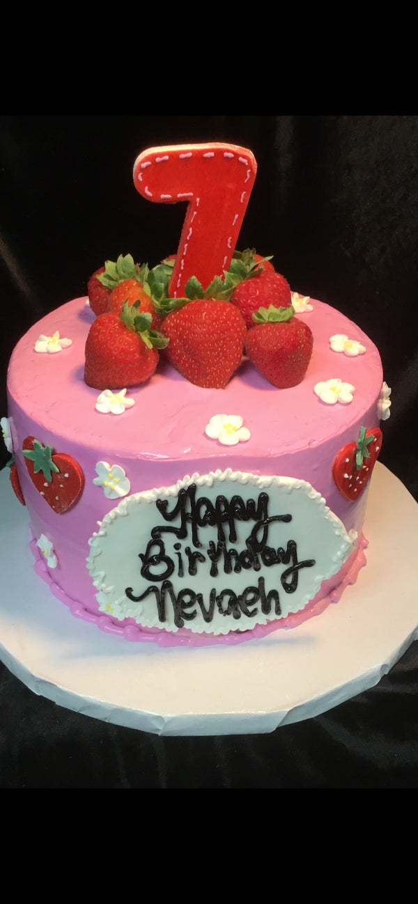 Pink Strawberry Cake