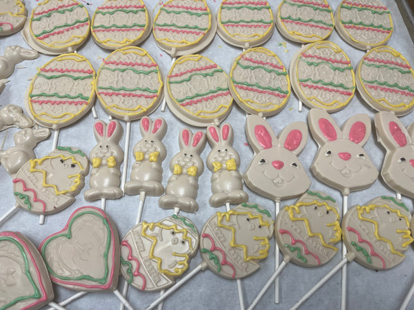 Easter White Chocolate Pops