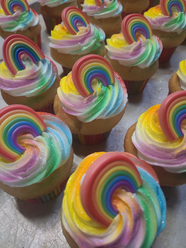 Rainbow Cupcakes