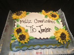 Sunflower Sheet Cake