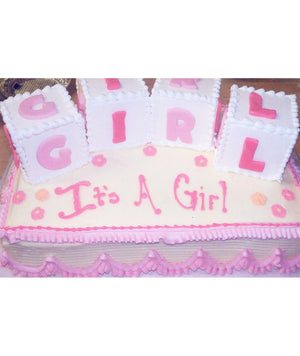 Block and Blossom Cake