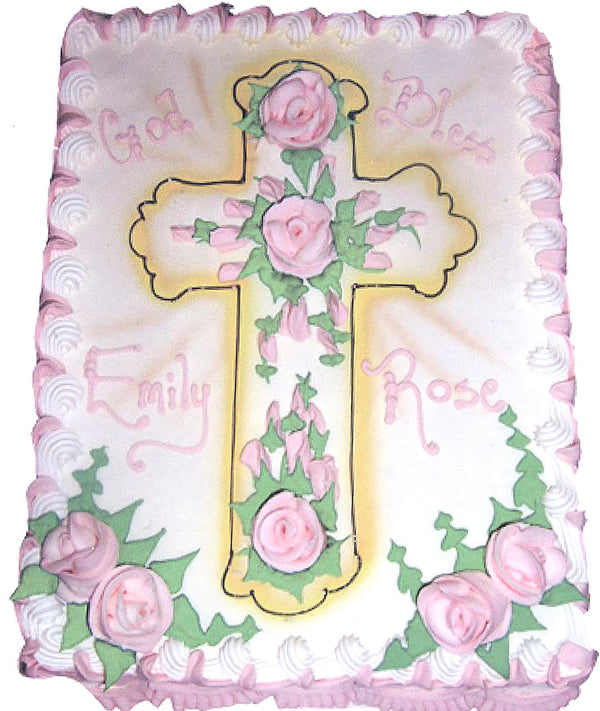 Rose Cross Décor