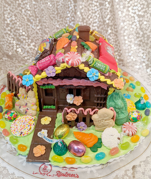 Chocolate Bunny Hutch Decorating Kit with Candy