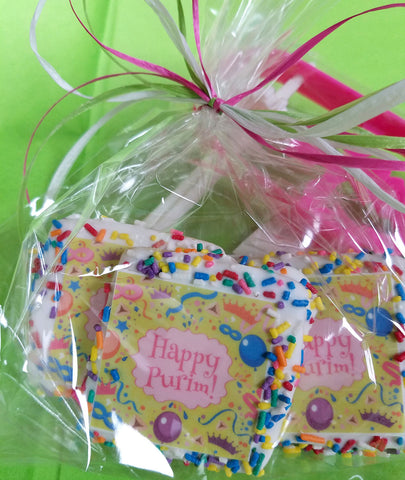 Mini Happy Purim Cookie Treat Bag