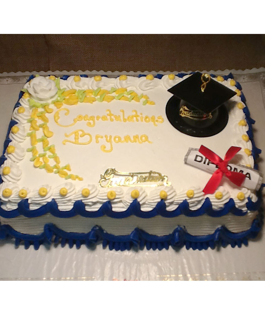 Basic Graduation Decor Cake