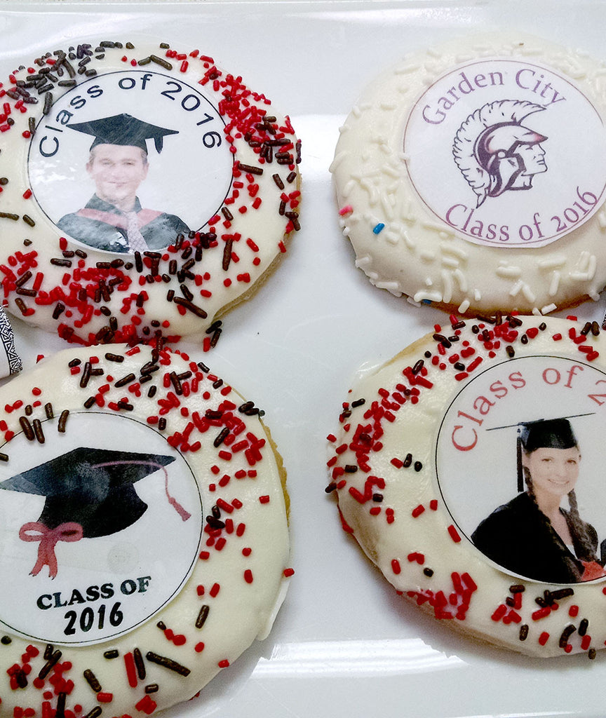 Round Graduation Cookies