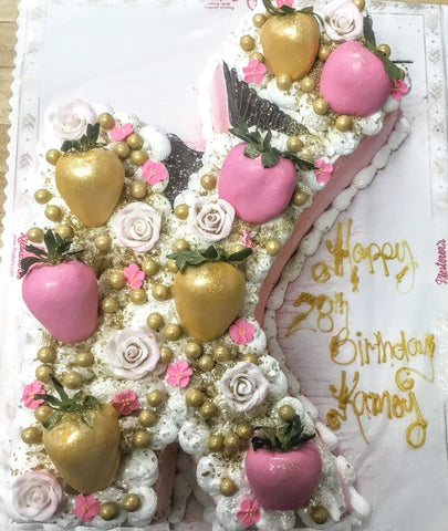 Letter K Initial Cake
