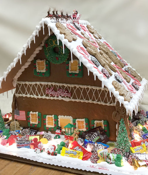 Decorated Gingerbread Houses