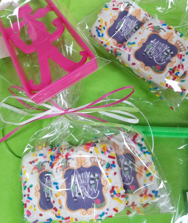 Happy Purim Mini Cookie Treat Bag