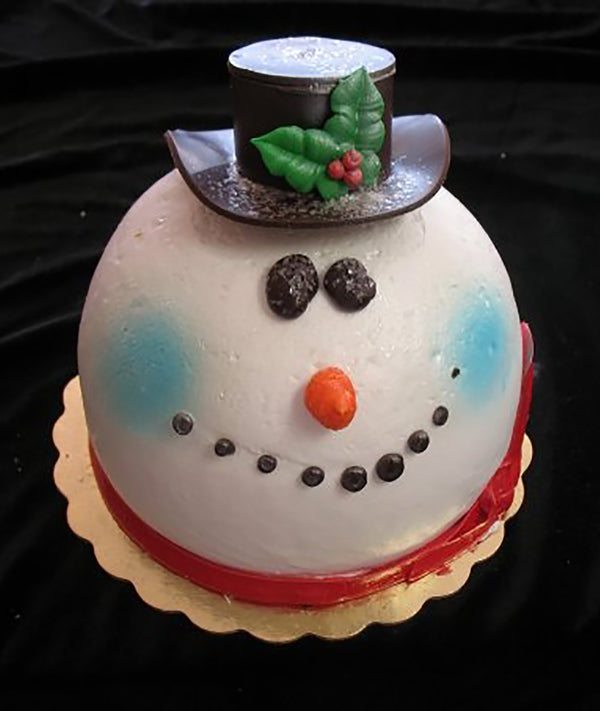 Snowman Top Hat Cake