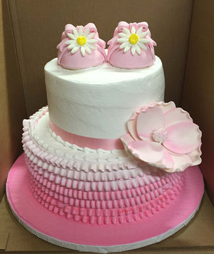 Ombre Magnolia Bootie Cake