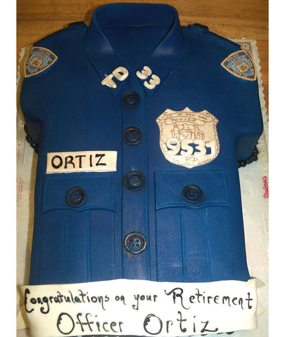 Police Uniform Cake