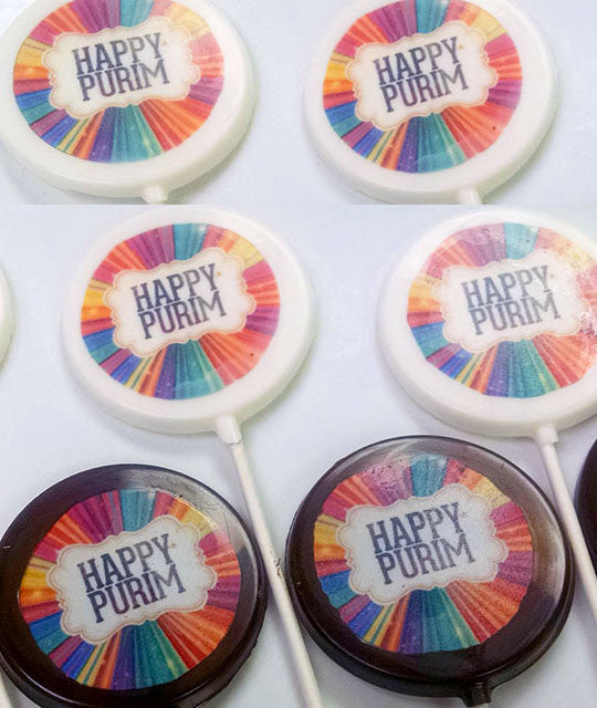 Pareve Purim Chocolate Pops