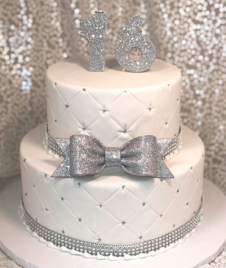 Quilted Glitter Bow