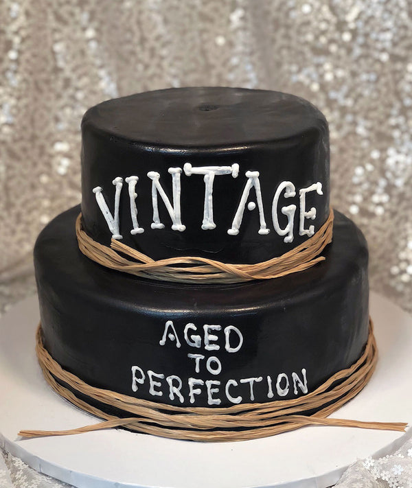 Vintage Chalkboard Cake