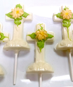 White Chocolate Cross Pops